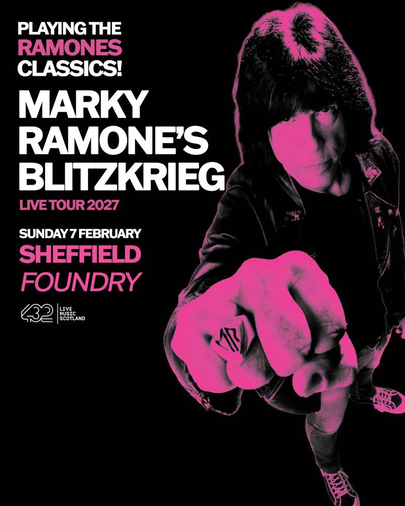Marky Ramone's Blitzkrieg poster at Foundry
